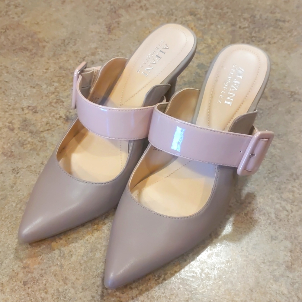 Alfani Sewell Buckled Dress Mules Step n Flex